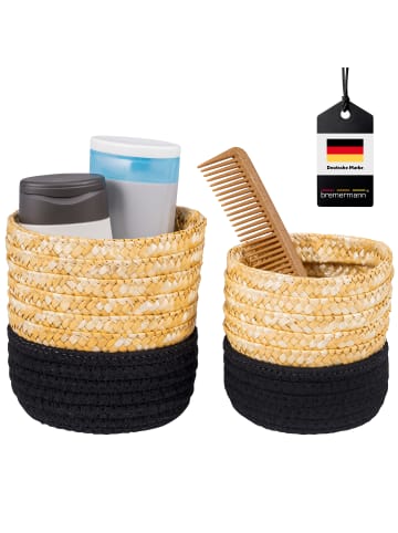 bremermann Aufbewahrungskörbe 2er Set schwarz