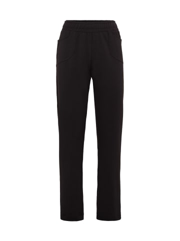 GOLDNER Sportive Loungehose, elastischer Bund in schwarz