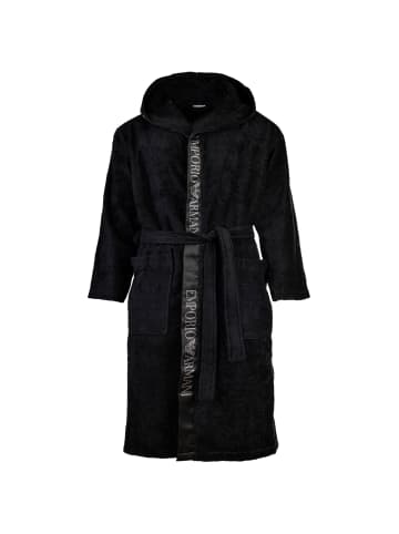Emporio Armani Bademantel in Schwarz
