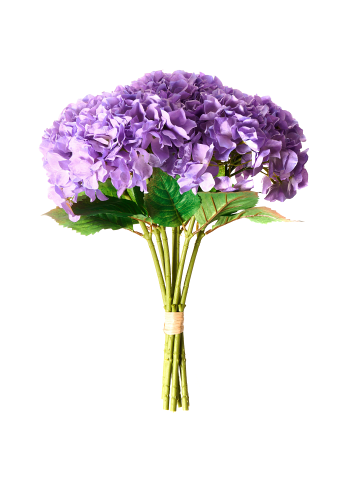 Beliani Künstlicher Blumenstrauß PERNES in Violett/Grün - (W) 45 x (H) 50 x (L) 45 cm