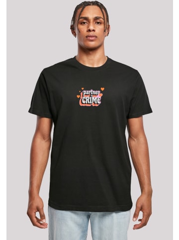 F4NT4STIC T-Shirt Partner In Crime Valentinstag Partner Design in schwarz