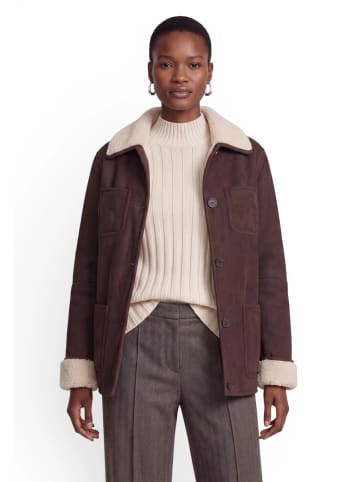 Zero  Casual-Jacke mit aufgesetzten Taschen in Patch Brown/Beige