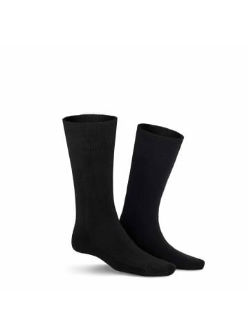 Kunert Socken Homesocks ohne Gummifäden in Black