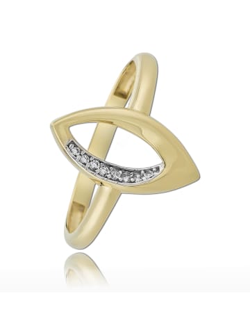 BALIA 333 Gelbgold - 8 Karat Damen Ringe Oval Fingerring 56 (17,8)