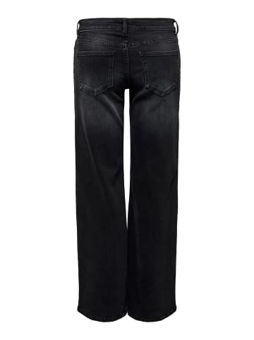 ONLY Jeans mit weitem Bein in Washed Black