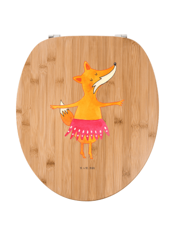 Mr. & Mrs. Panda Toilettendeckel Fuchs Ballerina ohne Spruch in Braun