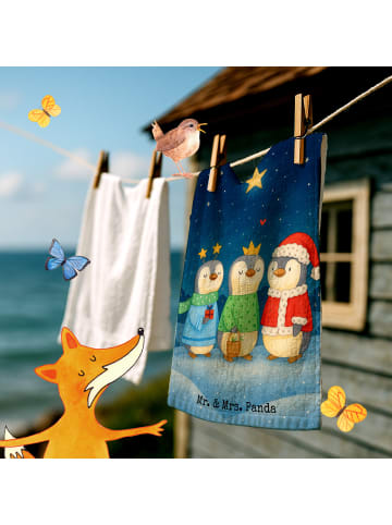 Mr. & Mrs. Panda Handtuch Winterzeit Heilige drei Könige Design ... in Weiß