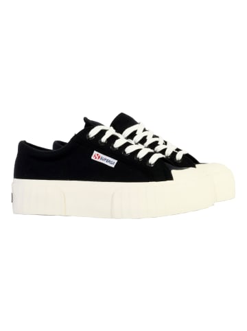 Superga Schnürsneaker 2631 Stripe Platform Schwarz