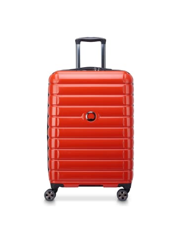 Delsey Shadow 5.0 4-Rollen Trolley 66 cm mit Dehnfalte in intensives rot