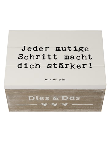Mr. & Mrs. Panda Erinnerungsbox Spruch Angst überwinden mit Spruch in Weiß