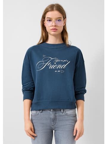 QS Sweatshirt in 58D2_tiefblau