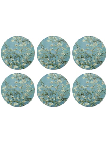 OnlyWow Glasuntersetzer 6er-Set Mandelblüte