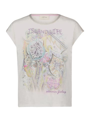CARTOON Rundhals-Shirt mit Placement in Patch Cream/Rosé