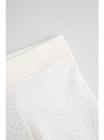 Coccodrillo Baumwoll-Leggings mit langem Bein in ecru