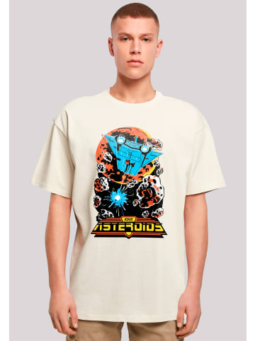 F4NT4STIC Oversize T-Shirt Asteroids Vintage Atari Retro Gaming in sand
