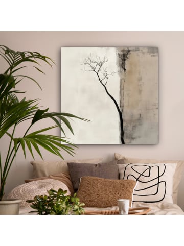 MuchoWow Leinwand Bilder Taupe