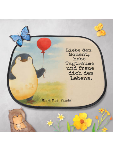 Mr. & Mrs. Panda sonnenschutz Pinguin Luftballon Design mit Spruch in Weiß