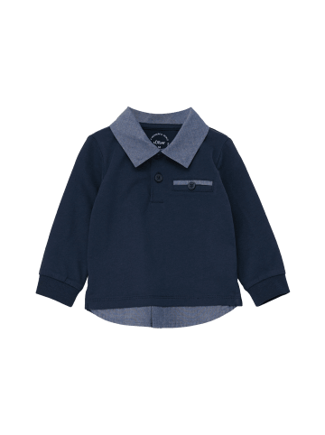 s.Oliver Polo-Shirt langarm in Blau