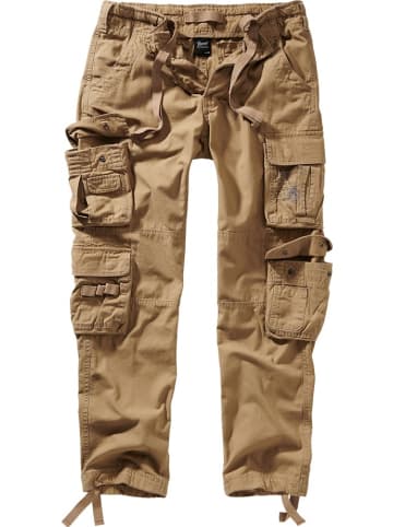 Brandit Cargohose "Pure Slim Fit Pants" in Beige