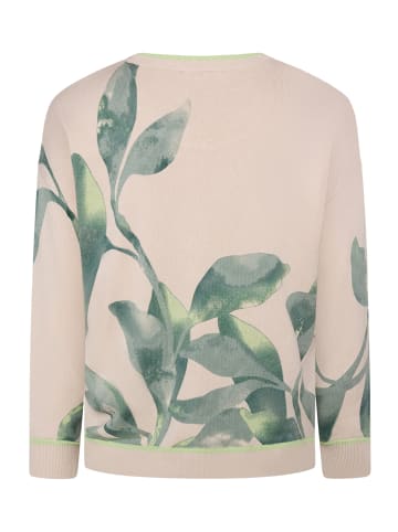 Betty Barclay Strickpullover mit Print in Beige/Green