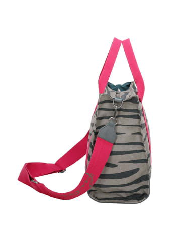 Fritzi aus Preußen Canvas Handtasche 40 cm in zebra wild