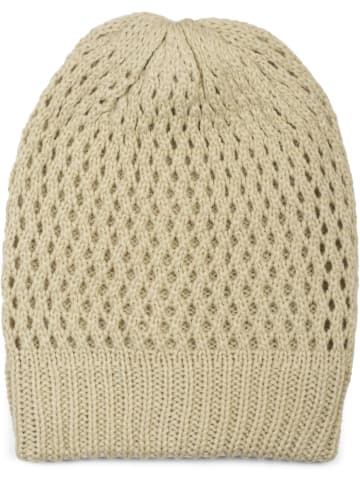 styleBREAKER Strick Beanie Mütze in Creme-Beige