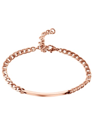 Adeliás Unisex Armband – Panzerarmband aus Edelstahl 16+5 cm in gold