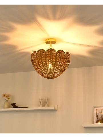 Beliani Pendelleuchten MANDEKAL in /Gold - (W) 43 x (H) 43 x (L) 43 cm