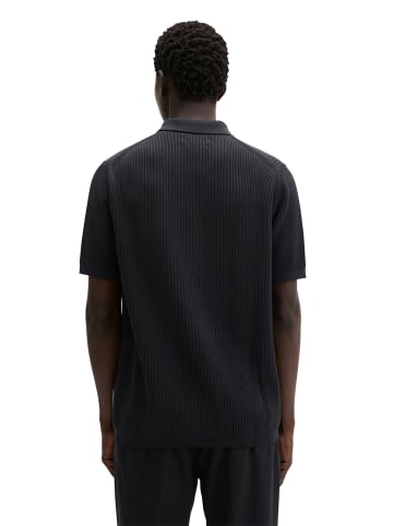 Marc O'Polo Strick-Poloshirt regular in Dark Navy