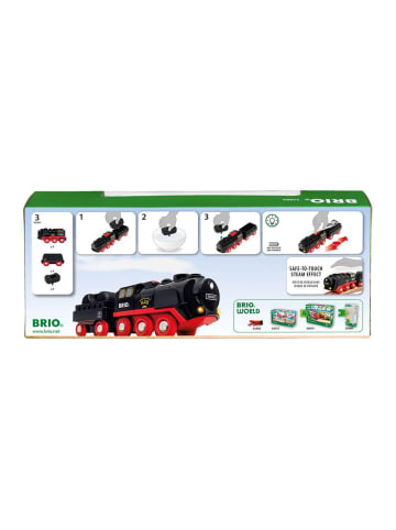 Brio Brio Aktionsspiel Batterie-Dampflok mit Wassertank in bunt