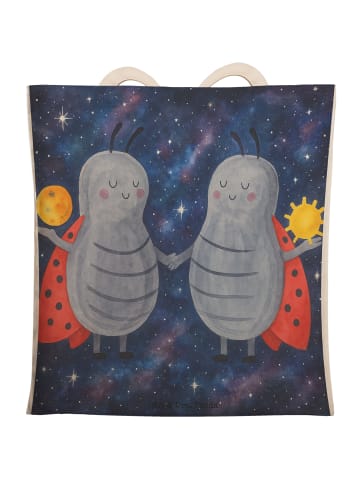 Mr. & Mrs. Panda Stoffbeutel Sternzeichen Zwilling Design ohne S... in Weiß