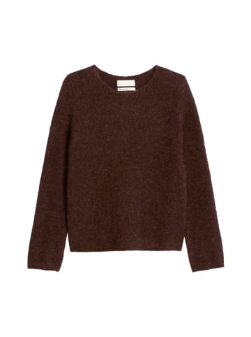 Marc O'Polo Bouclé-Pullover regular in Black Cherry