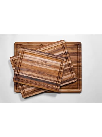 TEAKHAUS Teakholz-Schneidebrett TRADITIONAL S, recheckig, 41 x 31 x 3,8 cm