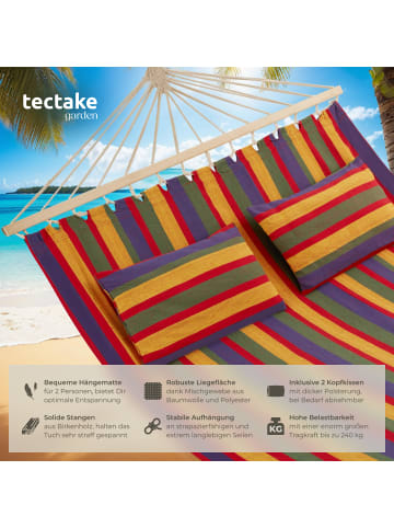 tectake Schwebeliege, 230 x 145 cm, mit Spreizstäben, für 2 Personen
