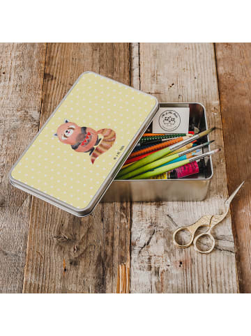 Mr. & Mrs. Panda Geschenkverpackung Roter Panda ohne Spruch in Gelb Pastell