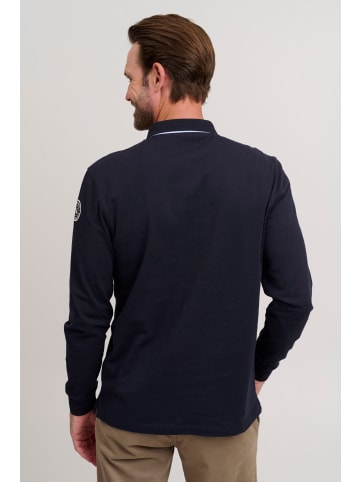 FQ1924 Langarm-Poloshirt FQRagnvald in Blau