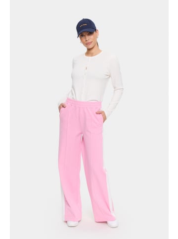 SAINT TROPEZ Casual Hose OsakaSZ Gerade Passform in Begonia Pink