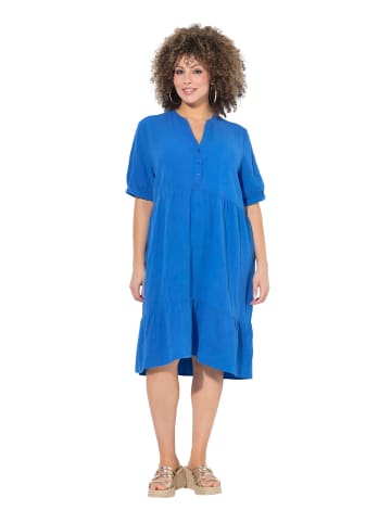 Ulla Popken Hemdblusenkleid in petrolblau