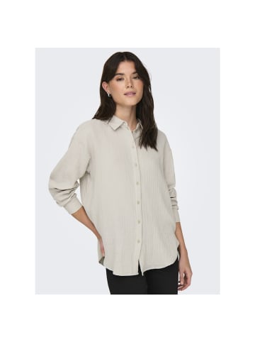 JDY Langarmbluse in Silver Lining