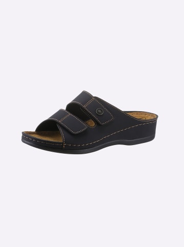 Franken-Schuhe Pantolette in schwarz