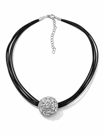 collezione alessandro Kurze Kette " Crystal " in schwarz
