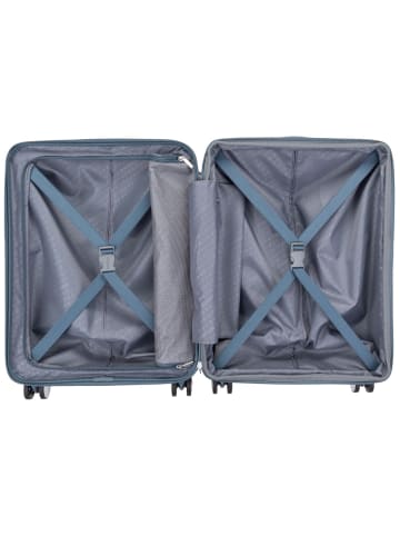 American Tourister Trolley SoundBox Spinner 55 EXP in Stone Blue