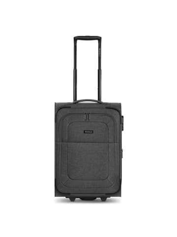 Redolz Essentials 12 2 Rollen Kabinentrolley S 55 cm mit Dehnfalte in black