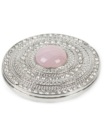 styleBREAKER Magnet Brosche in Silber-Grau