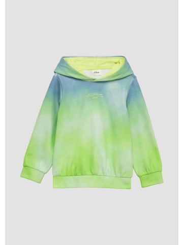 s.Oliver Sweatshirt langarm in Blau-grün