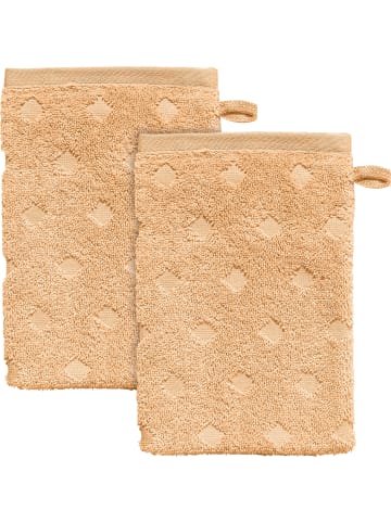 Erwin Müller Frottier Waschhandschuh 2er-Pack Baden-Baden in apricot
