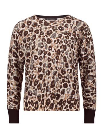 Betty Barclay Strickpullover mit Jacquard in Taupe/Beige