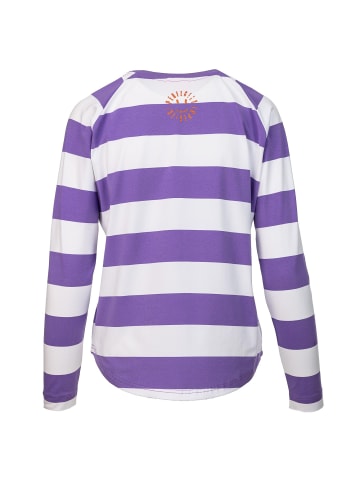 Salzhaut Rundkragen Langarmshirt für Damen in lila