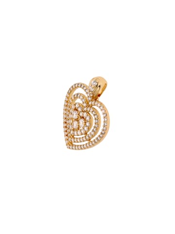 myMo at night Women Pendant With Rhinestones in Rose Gold