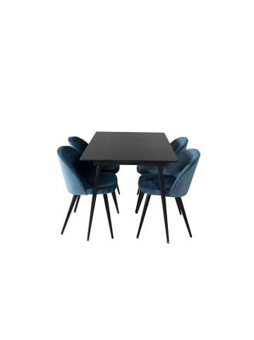 ebuy24 Essgruppe Silar 8 (5-teilig) Blau 90 x 120 cm